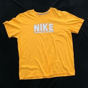 Nike yellow tee shirt